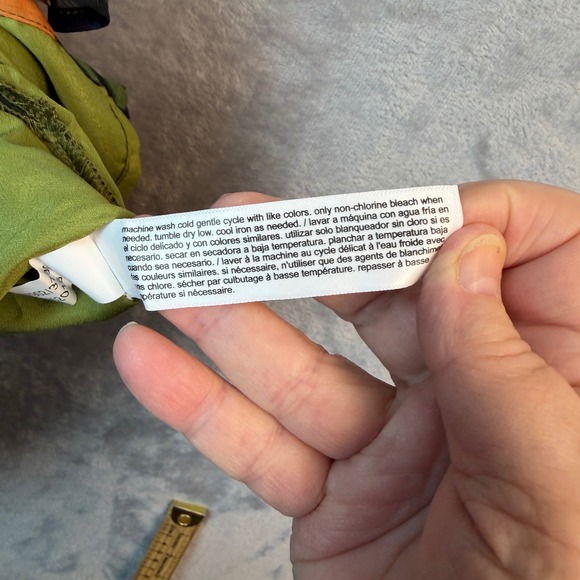 Eloquii Elements Green Floral Ruffle Flutter Sleeve Blouse Top Size 18 NEW - Picture 12 of 13